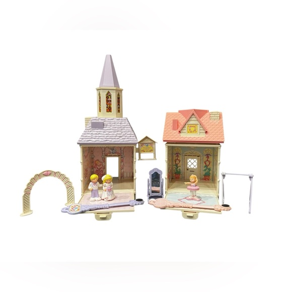 Vintage Fisher Price Precious Places Toy Lot: Houses, Figures, Accessories - Picture 8 of 15